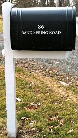 Mailbox Lettering Mailbox Lettering