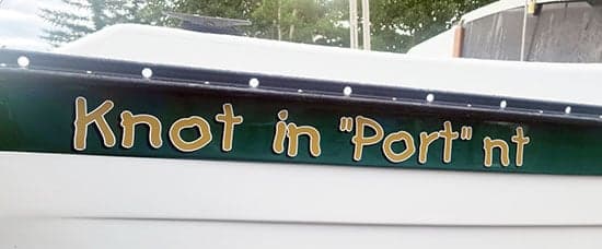 Custom Vinyl Boat Name Custom Vinyl Boat Name
