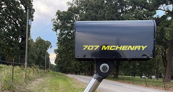 Custom Vinyl Mailbox Number Custom Vinyl Mailbox Number