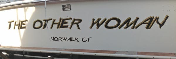 Custom Boat Lettering Decal Custom Boat Lettering Decal