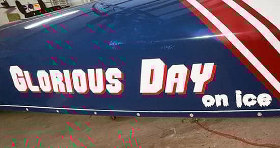 Custom Vinyl IceBoat Name