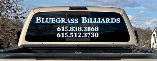 Custom Vinyl Truck Window Lettering