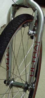 Vinyl Lettering on a Bike Fork Vinyl Lettering on a Bike Fork