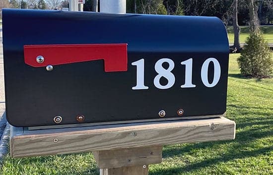 Custom Vinyl Mailbox Numbers Custom Vinyl Mailbox Numbers