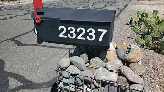 Custom Vinyl Mailbox Numbers Custom Vinyl Mailbox Numbers