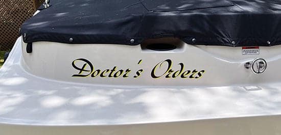 Custom Vinyl Boat Name Custom Vinyl Boat Name