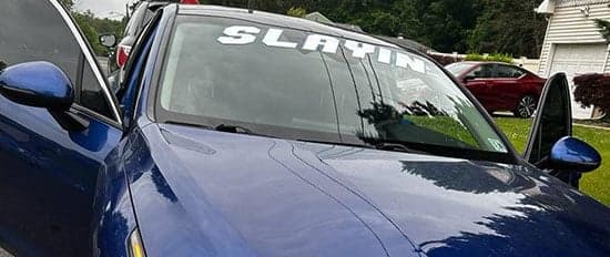Custom Vinyl Vehicle Windshield Lettering Custom Vinyl Vehicle Windshield Lettering