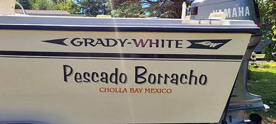 Custom Vinyl Boat Name Custom Vinyl Boat Name