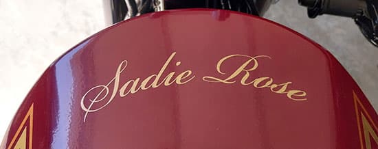 Custom Vinyl Motorcycle Lettering Custom Vinyl Motorcycle Lettering