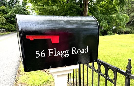 Custom Vinyl Mailbox Address Custom Vinyl Mailbox Address