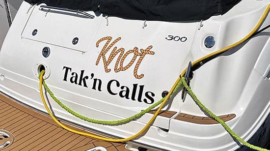 Custom Vinyl Boat Name Custom Vinyl Boat Name