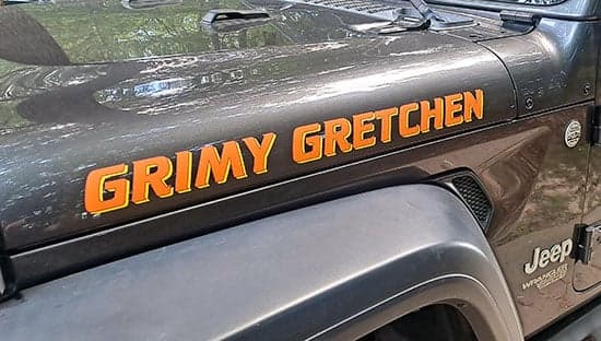 Custom Vinyl Jeep Lettering Custom Vinyl Jeep Lettering
