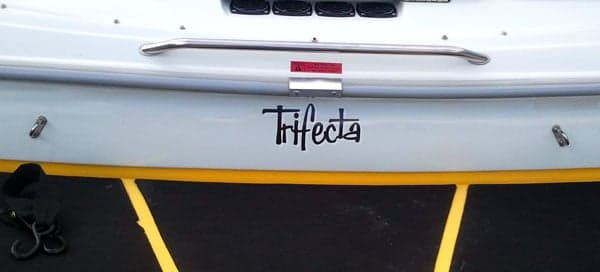 Vinyl Boat Lettering