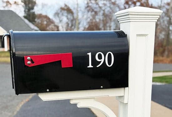 Custom Vinyl Mailbox Number Custom Vinyl Mailbox Number