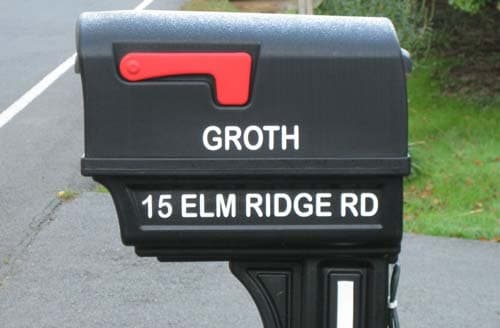 Mailbox Lettering