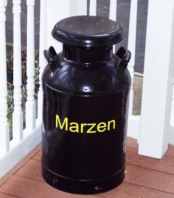 Lettering on a Milk Can