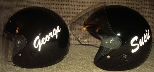 Names on Helmets
