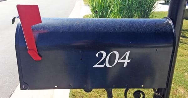 Custom Mailbox Lettering