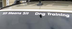 Lettering on a Vehicle Lettering on a Vehicle