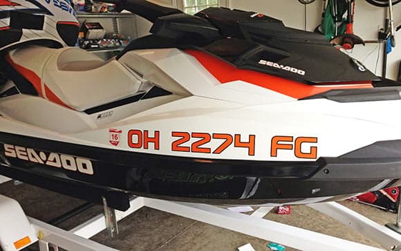 Boat Registration Lettering