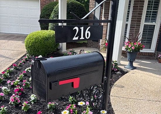 Custom Vinyl Mailbox Number Custom Vinyl Mailbox Number