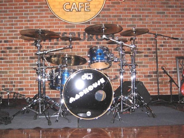 Custom Vinyl Letters on Bass Drum Custom Vinyl Letters on Bass Drum