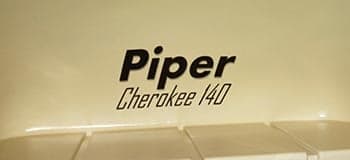 Custom Airplane Lettering