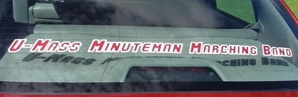 Custom Car Window Lettering
