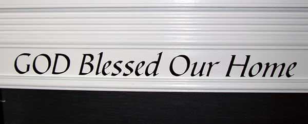 Decorative Vinyl Lettering
