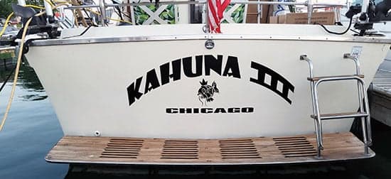 Custom Vinyl Boat Name Custom Vinyl Boat Name