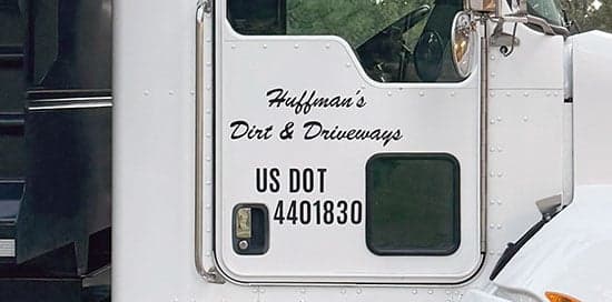 Custom Vinyl Lettering For Dump Truck Custom Vinyl Lettering For Dump Truck