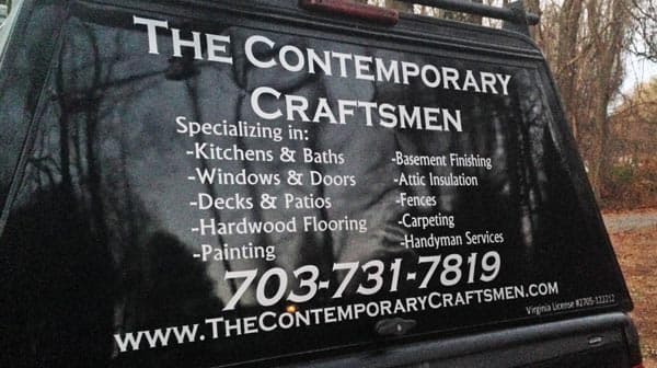 Custom Work Truck Lettering