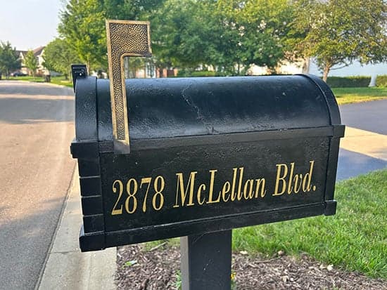 Custom Vinyl Mailbox Decals Custom Vinyl Mailbox Decals