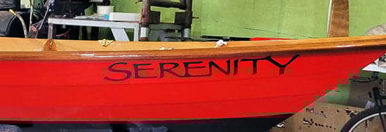 Custom Vinyl Boat Name Custom Vinyl Boat Name