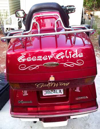 Vinyl Motorcycle Lettering