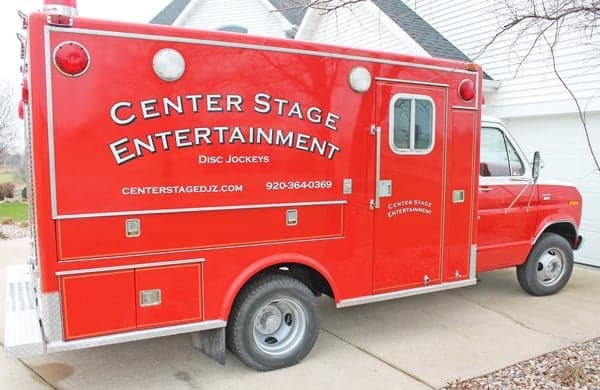 Custom Vintage Ambulance Lettering