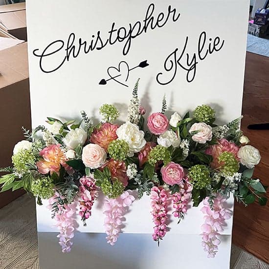 Custom Vinyl Decals For Wedding Sign