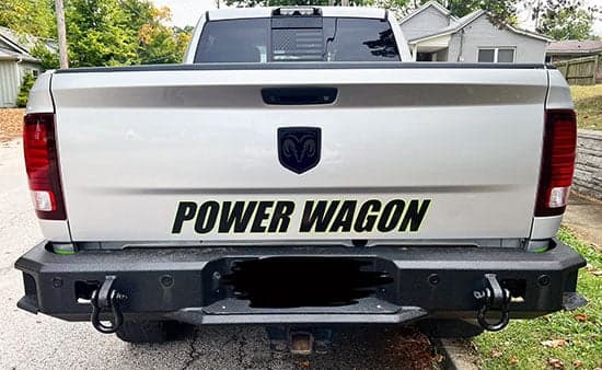 Custom Vinyl Truck Lettering