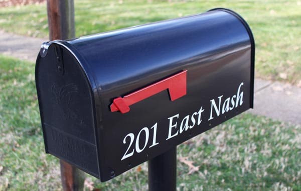 Custom Mailbox Lettering