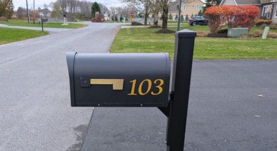Custom Mailbox Number Custom Mailbox Number