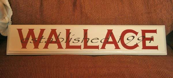 Lettering on a sign Lettering on a sign