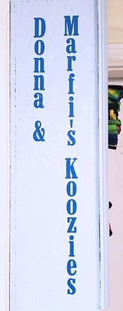 Custom Lettering on a Shelf