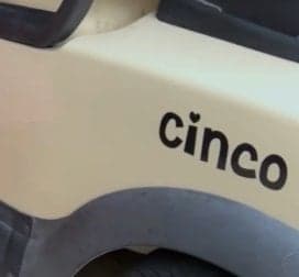 Lettering on a Gold Cart Lettering on a Gold Cart