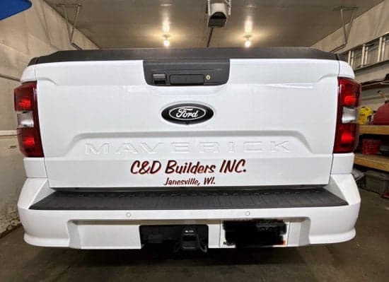 Custom Vinyl Truck Lettering