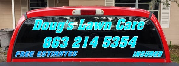 Custom Truck Window Lettering