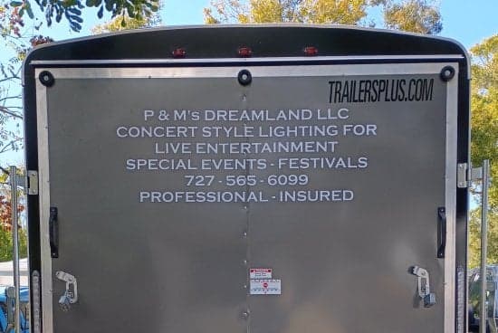 Custom Vinyl Trailer Lettering