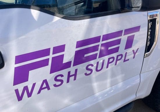 Custom Vinyl Logo for Work Vehicle