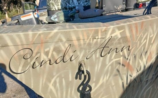 Custom Vinyl Boat Name