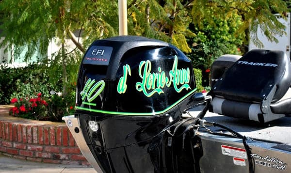 Vinyl Boat Lettering