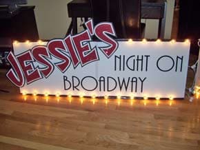 Lettering for a sign